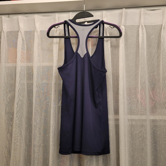 Under Armour Notre Dame Heat Gear Fitted Tank Top Navy Blue Size Large - Picture 4 of 6